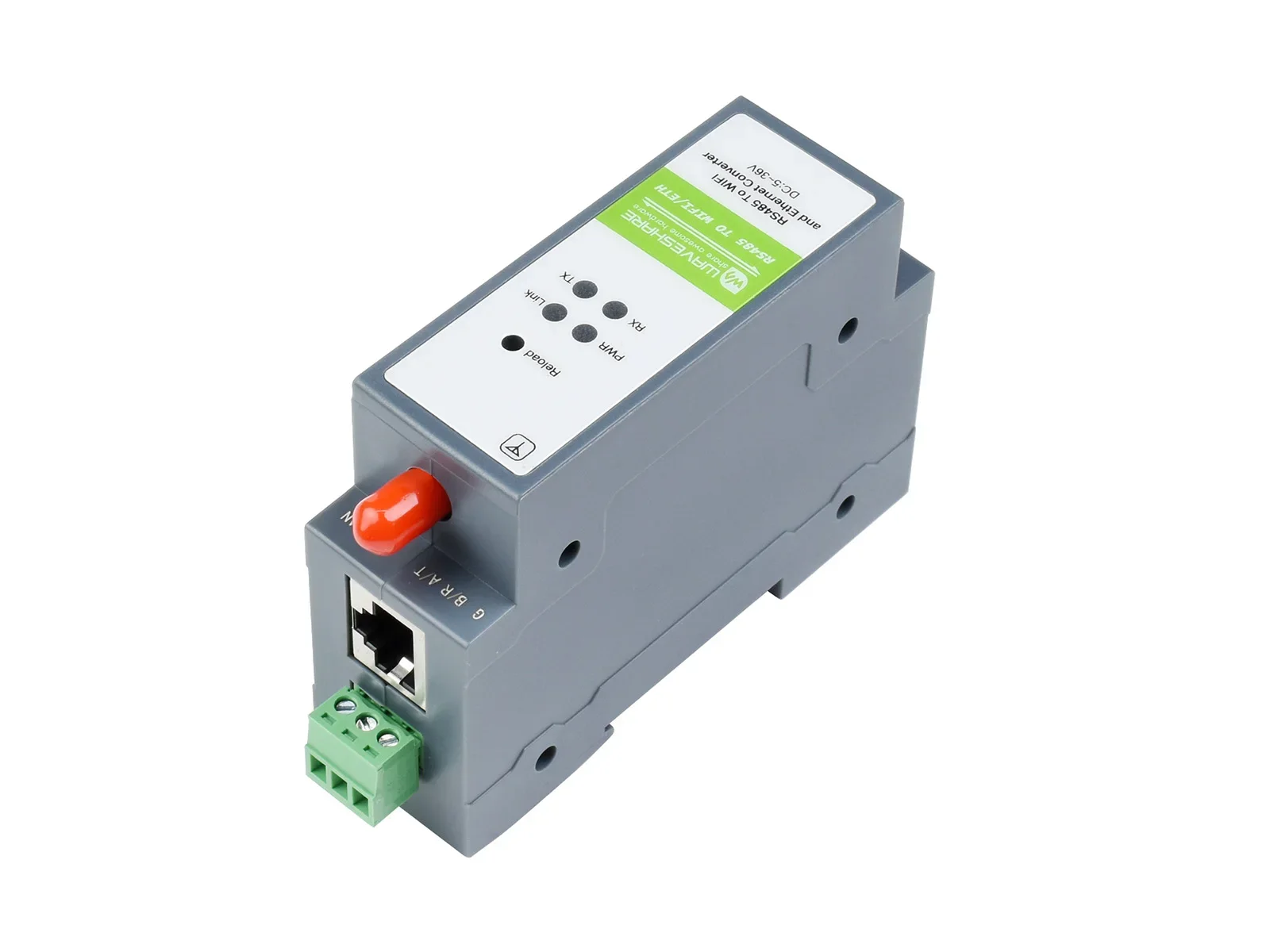 Waveshare Rail mount RS485 Serial Server  Support RS485 to WIFI RS485 to Ethernet  Ethernet to WIFI Modbus MQTT Gateway