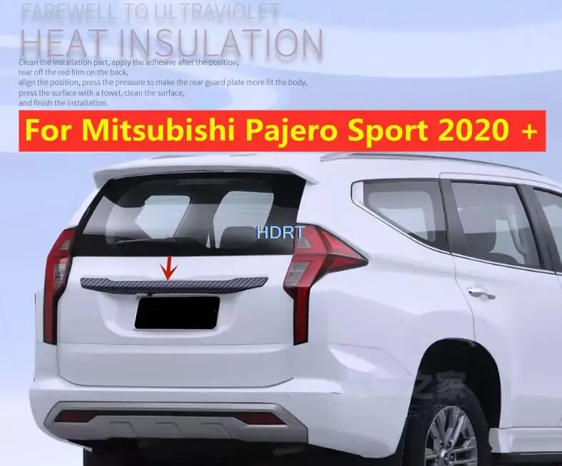 

Rear Trunk Lid Cover Trim Moulding For Mitsubishi Pajero/Montero/Shogun Sport 2020+ Tailgate Door Boot Strip Sticker Car Styling