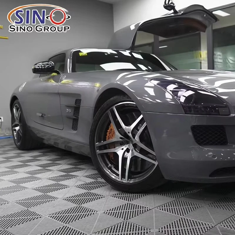 High Stretchable Anti Scratch TPU Metallic Coal Grey  Wrapping Vinyl Cars Paint protection Film