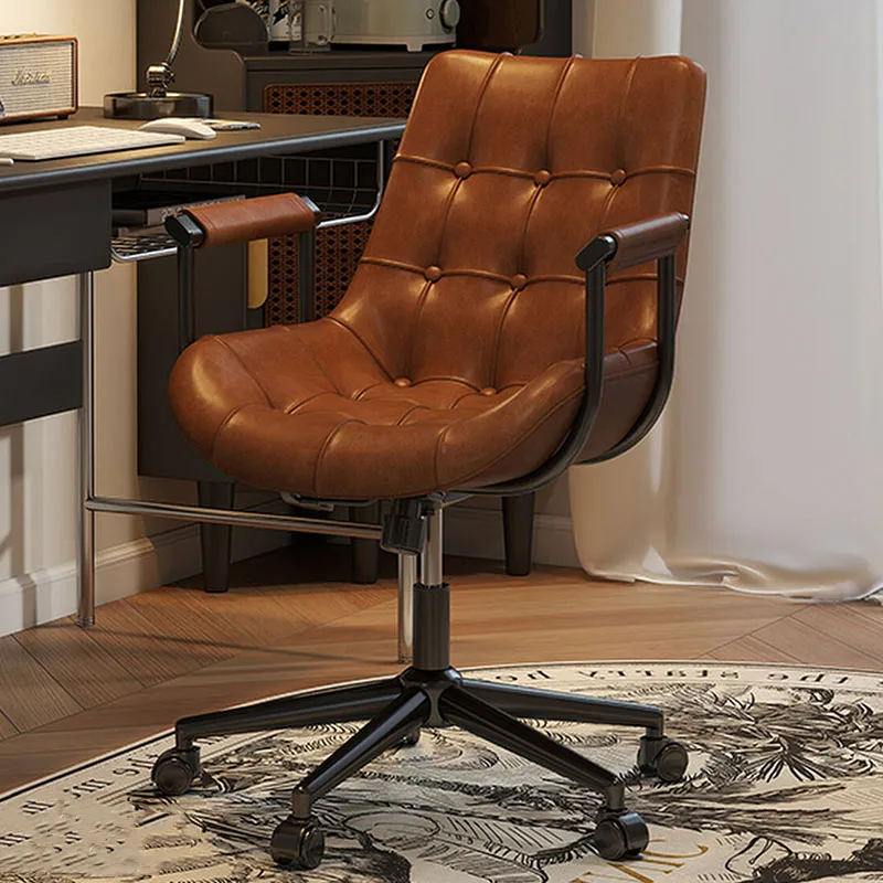 

Luxury Nordic Office Chair Swivel Wheels Backrest Relaxing Office Chair Modern Mobile Designer Sillas De Oficina Home Furniture