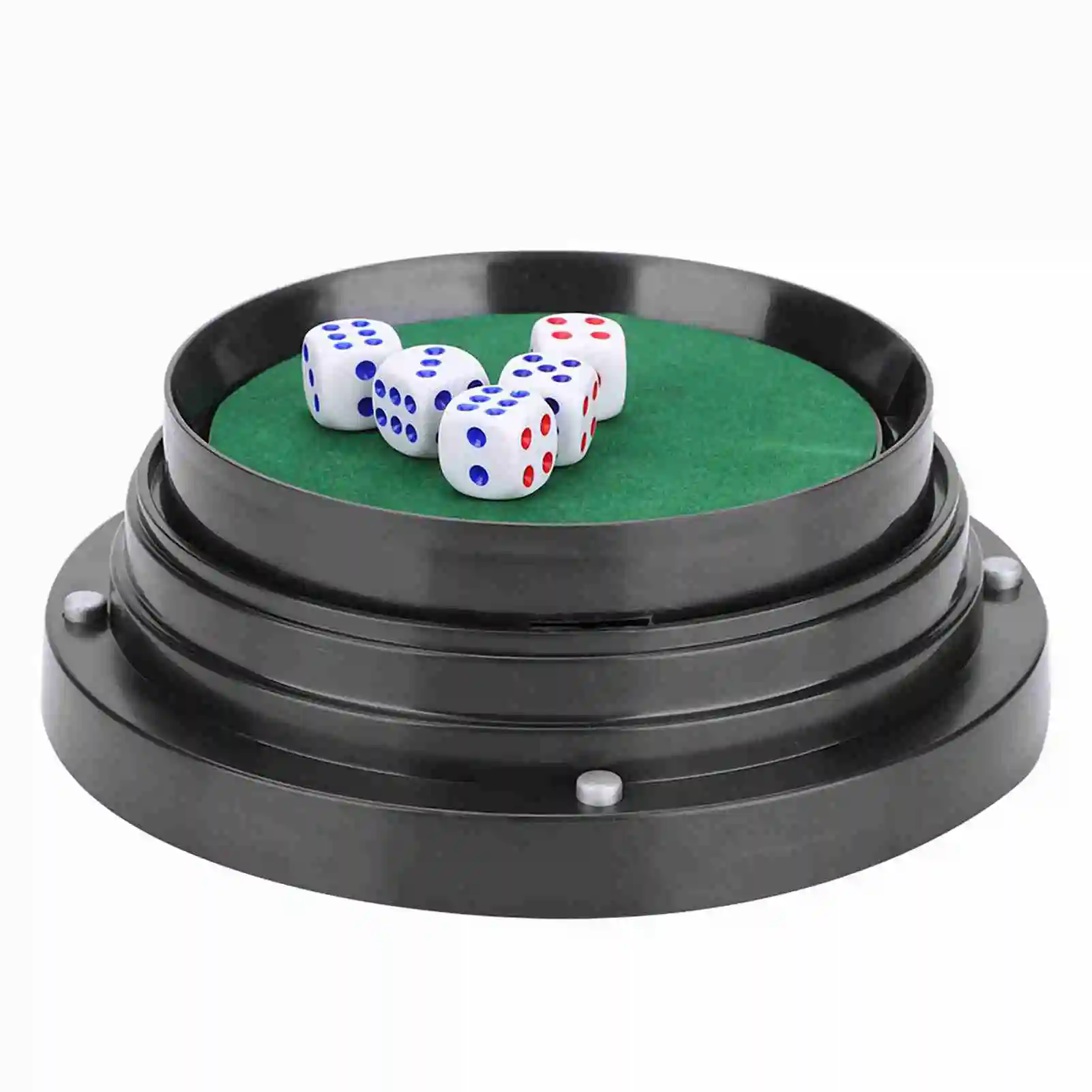 Afbeelding 7: Dice Roller Cover KTV Pub Bar Transparant Plastic Cover Automatische Dice Roller Cup Anti val Zwart