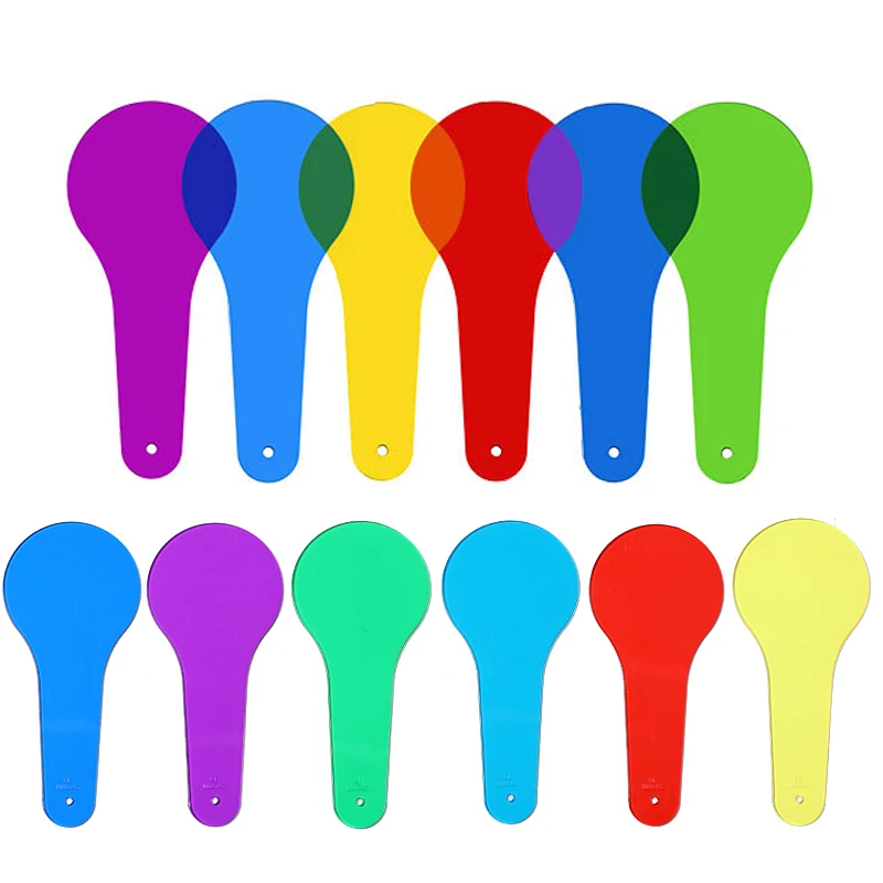 6 قطعة/المجموعة لوحة شفافة لوازم التدريس الفيزياء المراقبة العلمية لعبة الدعائم مونتيسوري مشغول مجلس لعبة هدية TMZ