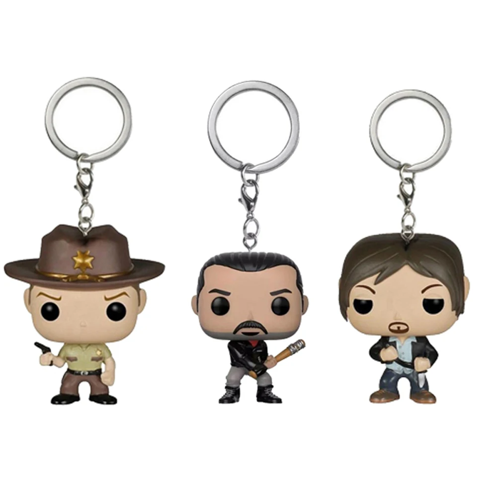 The Walking Dead Negan Daryl Dixon Rick Grimes Character Keychain, Bag Decoration Pendant - view 2