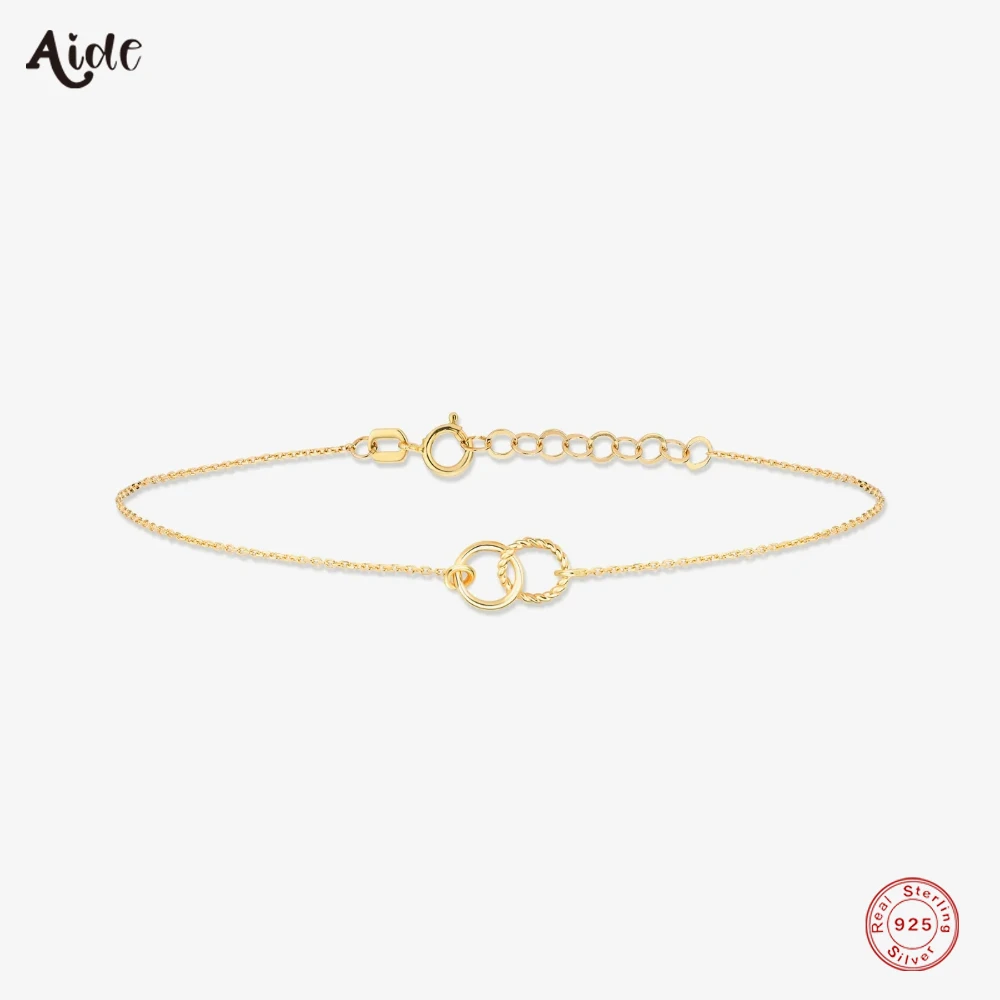 

Женский скрученный браслет-цепочка из серебра 925 пробы