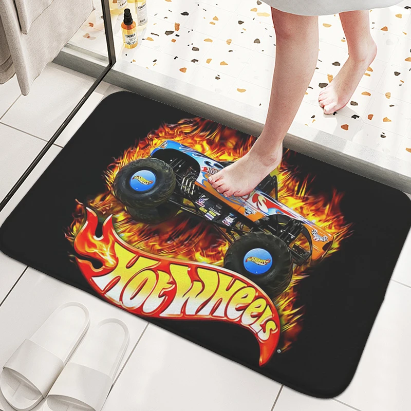 

Bathroom Porch Foot Mat Non-slip G-Hot G-Wheels Entrance Door Doormat Hallway Room Floor Carpet Kitchen Balcony Bedroom Rug