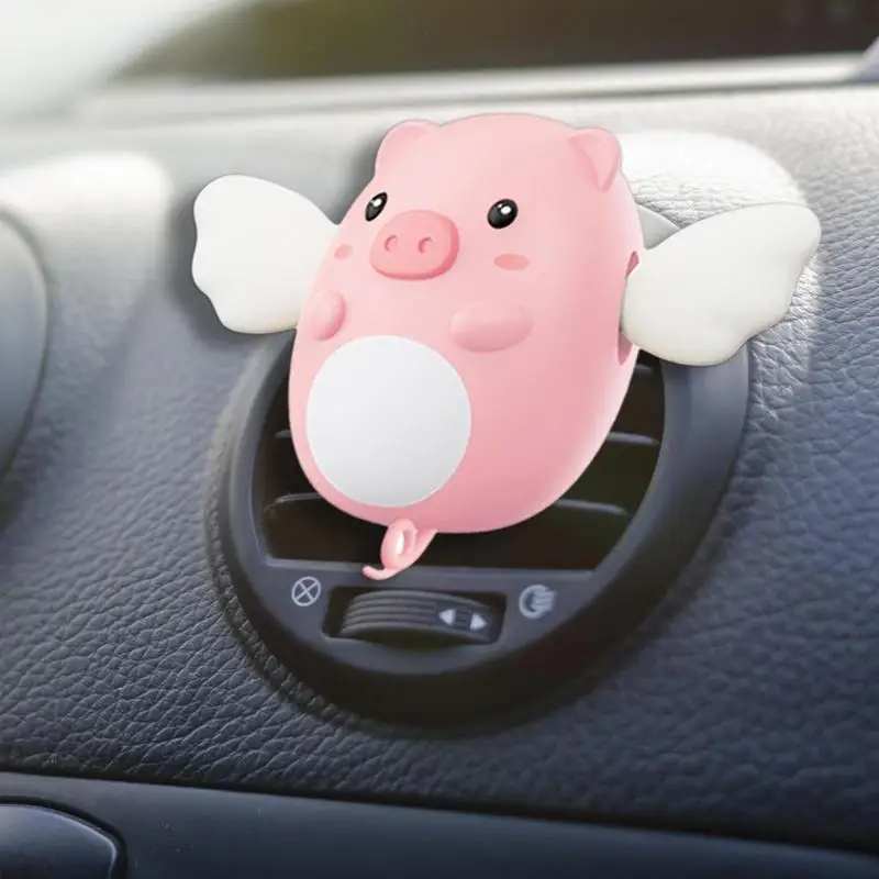 Pig Car Air Fresheners Lucky Cute Pig Car Vents Ornament Air Conditioner Outlet Clip Car Decorations Stand Interior Accessories