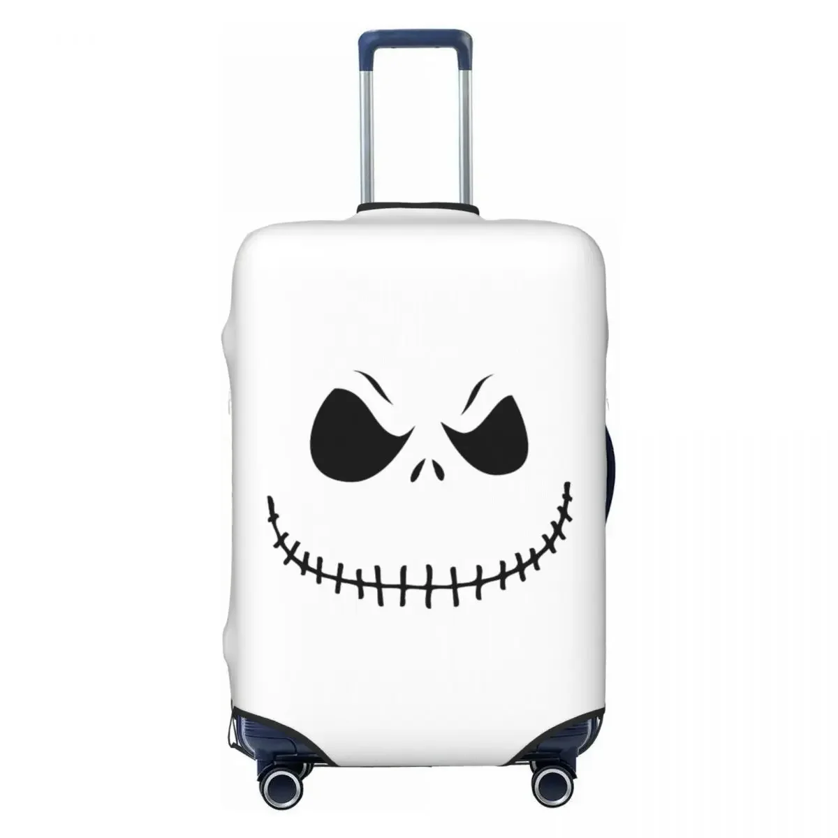 Custom Nightmare Before Christmas Travel Luggage Cover  Halloween Movie Jack Skullington Suitcase Cover Protector Fit 18-32 Inch