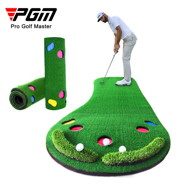 Zielone maty do automat treningowy do golfa do domu z PGM 300x90cm przenośne do ćwiczeń z puttingiem pomaga w profesjonalnym trenarze golfowym