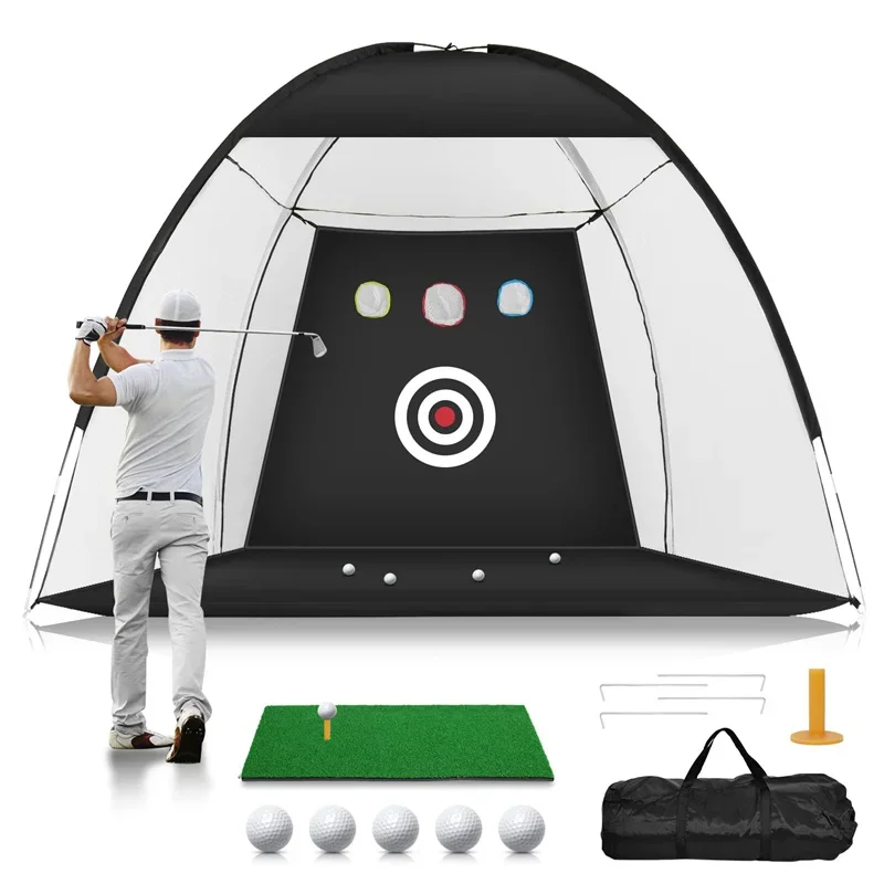 Indoor Outdoor Sports Game Backyard Chipping Home Golf Swing Training Hitting Aids Golf Practice Nets