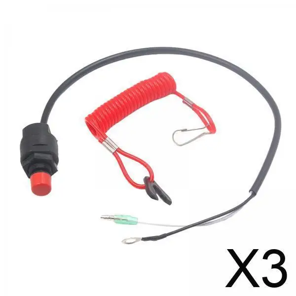 

Waterproof Boat Kill Switch Outboard Stop Engine Cut Off Safety Lanyard for Fishing Boat and Motorbike Emergency