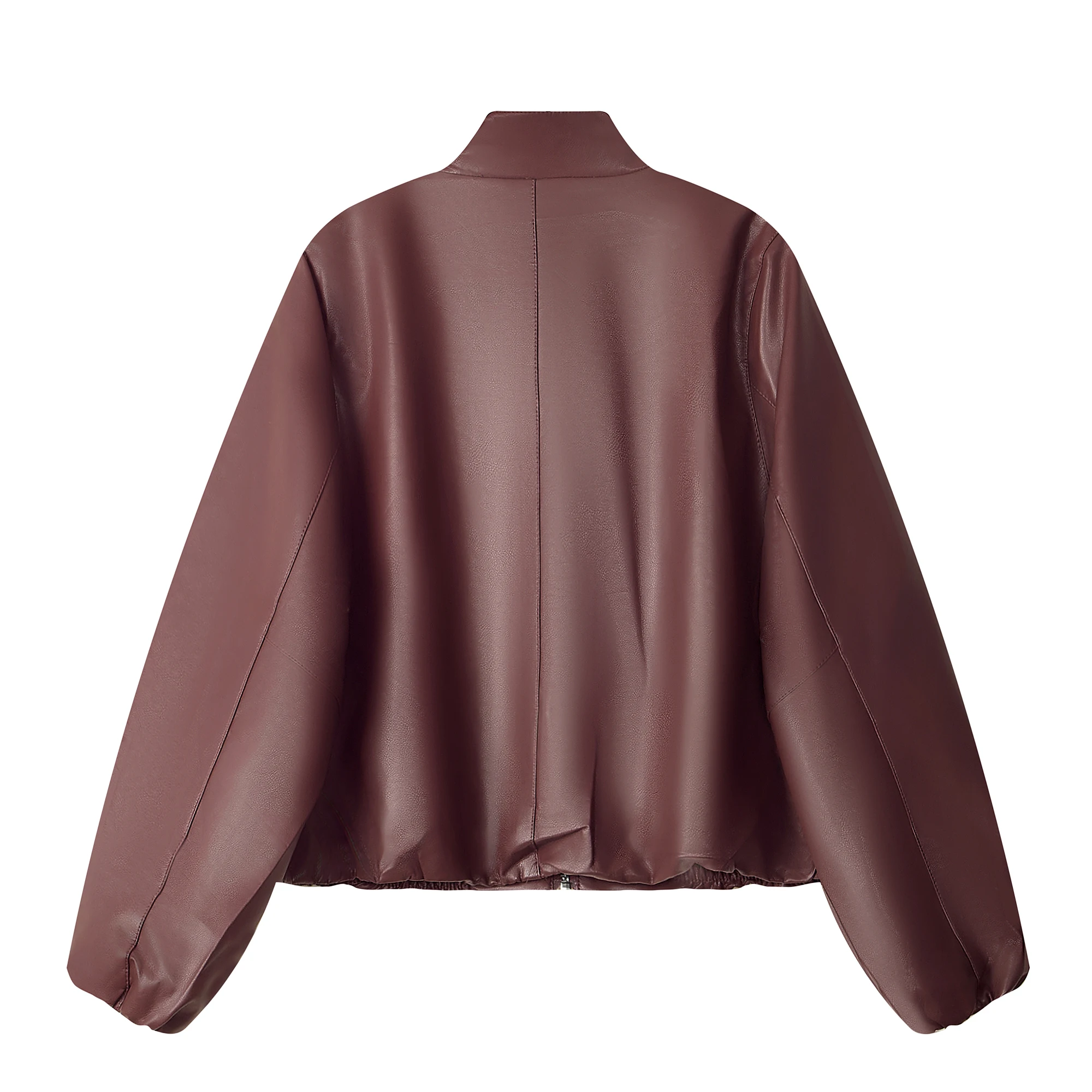 Ankela vermelho vento fresco couro do plutônio jaet ort outerwear feminino casual faion primavera outono motociclista sle casaco na moda