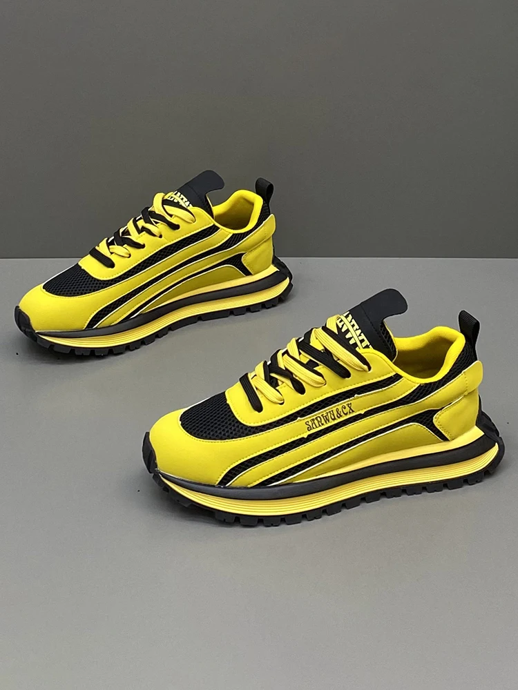 

Мужские дышащие кроссовки European Sle Me Sports Casual oes, легкие мягкие ботинки, увеличивающие рост Dad oes, летнее новое поступление