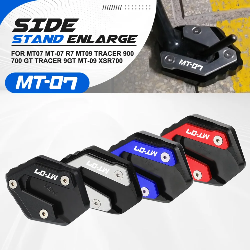 

Kickstand Enlarge Motorcycle Foot Side Stand Extension For YAMAHA MT07 MT-07 R7 MT09 tracer 900 700 gt TRACER 9gt MT-09 XSR700