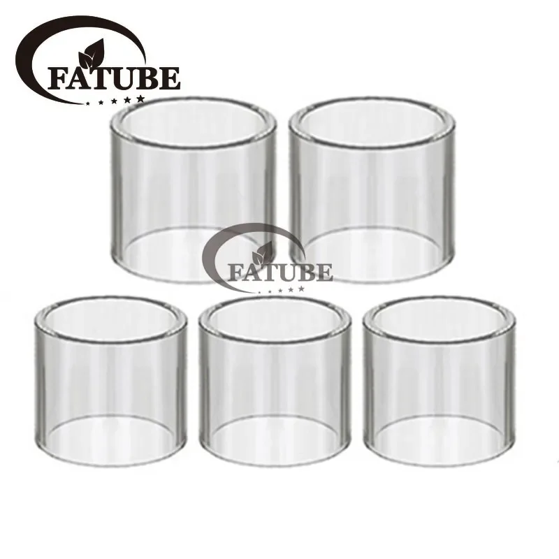 FATUBE 5PCS Clear Straight Glass Tube Outer Diameter OD21mm Pipes