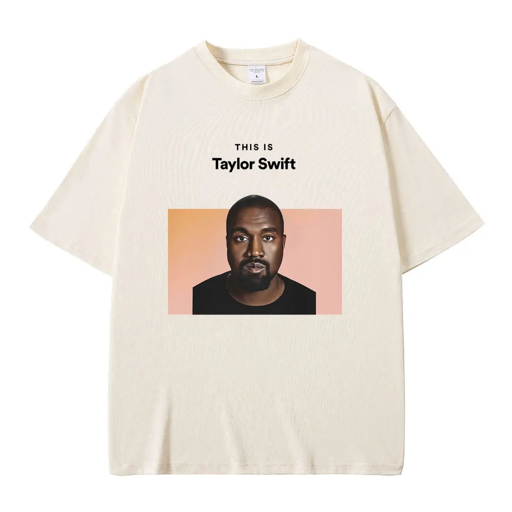 This Is Kanye West Graphic Print Tshirt Men Women Hip Hop Funny T-shirts Male Cotton T Shirts Rapper Kanye Oversized Streetwear