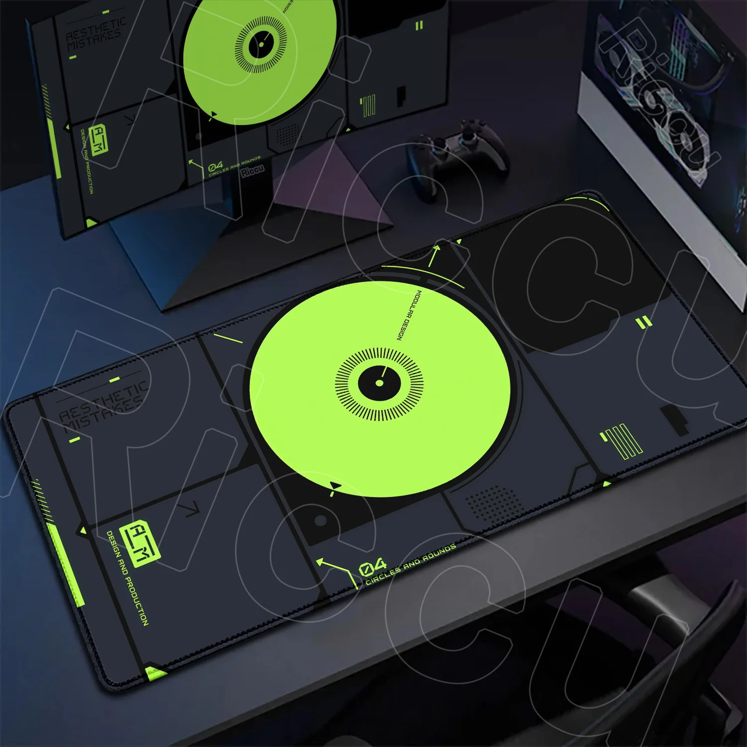 XXL 40x80cm Technology CD disc Computer Mouse Pad Gaming Accessories Large Sense of Science Printing Desk mat Keyboard Mausepad