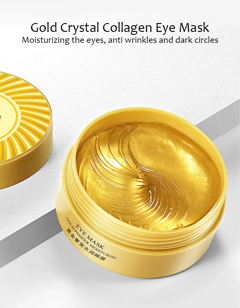 60 قطعة BIOAQUA قناع عين الكولاجين ترطيب ثبات مكافحة الهالات السوداء عيون الرعاية هلام أقنعة إيباتش الجمال العناية بالبشرة بقع العين