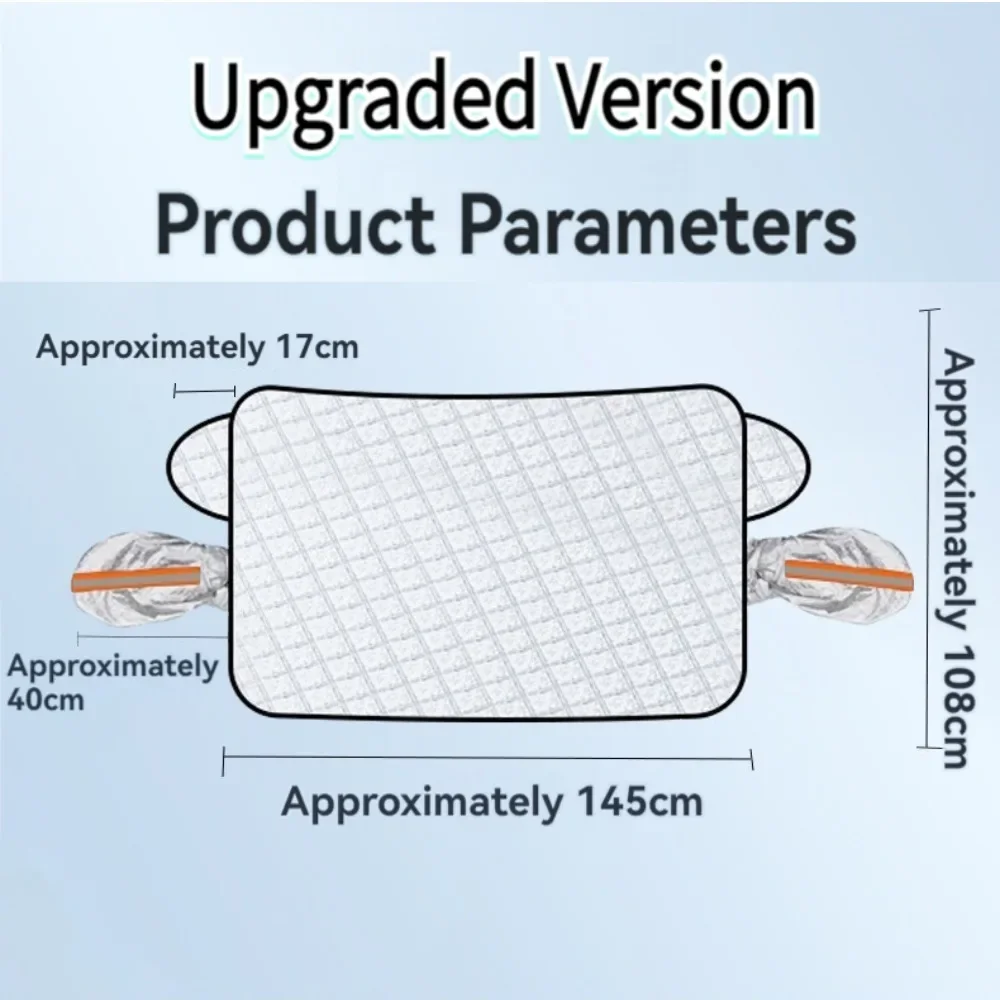 Protector solar para parabrisas de coche, protección contra la nieve, el agua y los rayos UV, escudo magnético para ventana de coche, parabrisas