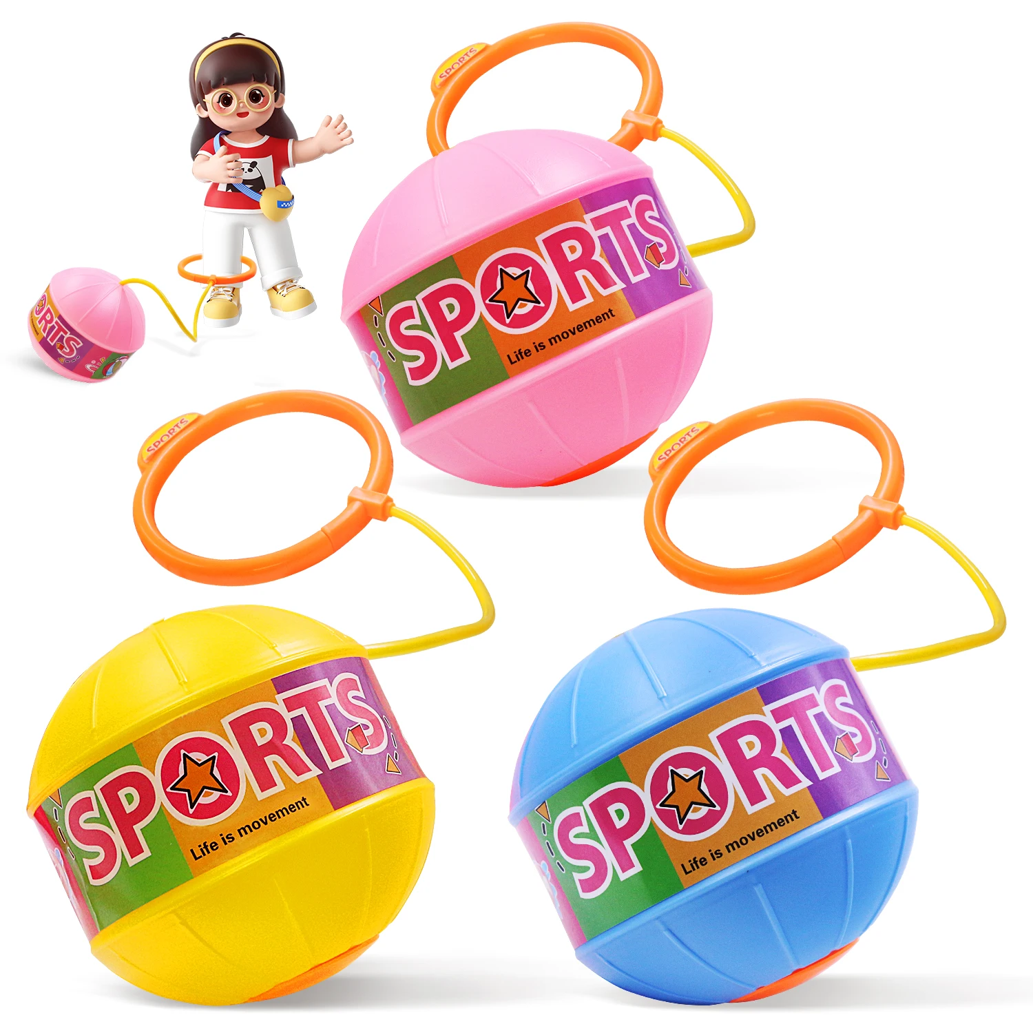 

Light up Jumping Ball Indoor and Outdoor Sports Toys Balance Sensory Integration Training Parent child Interaction