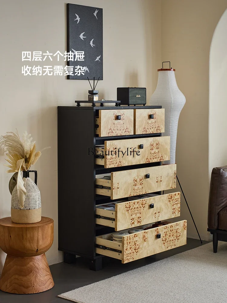 

yj21 Small apartment living room against the wall retro style storage bedroom locker