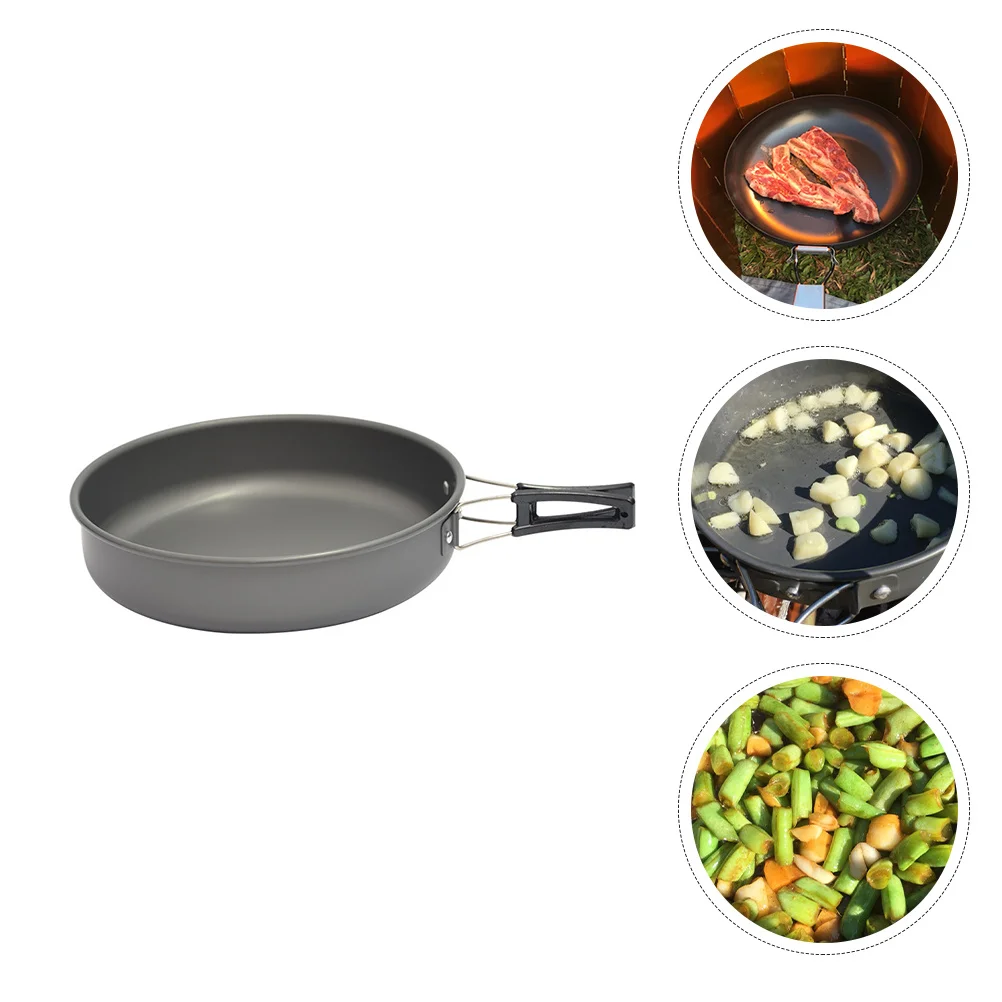 

Portable Pan Cooking Pot Outdoor Equipment Camping Utensils Cookware Pans Frying
