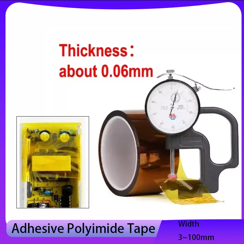 

3~100mm PI polyimide tape, circuit board solder mask, heat-resistant insulation tape