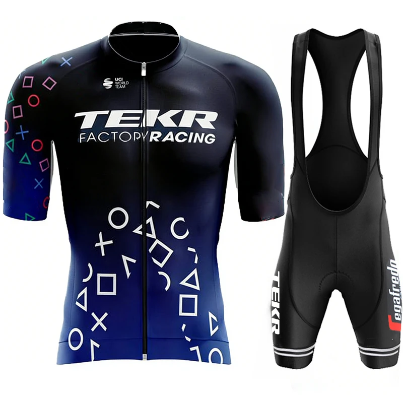 

Jersey Cycling Shorts Man Men's Bicycle Outfit Set Clothing Road Bike Uniform Biking Clothes Sports Mountain Mtb Pants Mens Bib