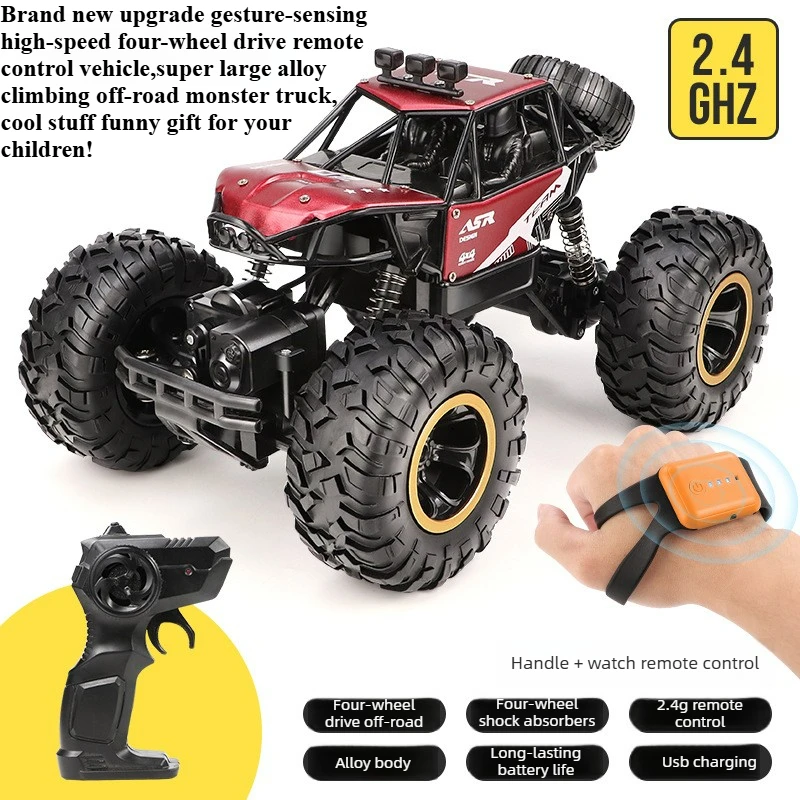 

Cool Stuff Toy Car Funny Gift-30cm Alloy Off-road Rc Truck,High-speed 4WD Rc Cars,Remote Control Car,Monster Truck,Toys for Kids