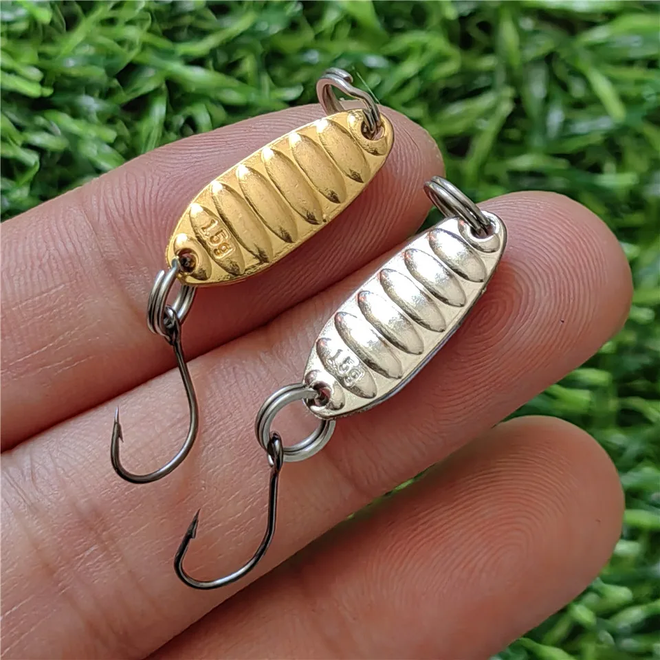 Swolfy 1PC Small Jig Fishing Lures 1.5g/3g/5G spoon hard lures metal lure with Single Hook Crankbaits Artifical Fishing Tackle