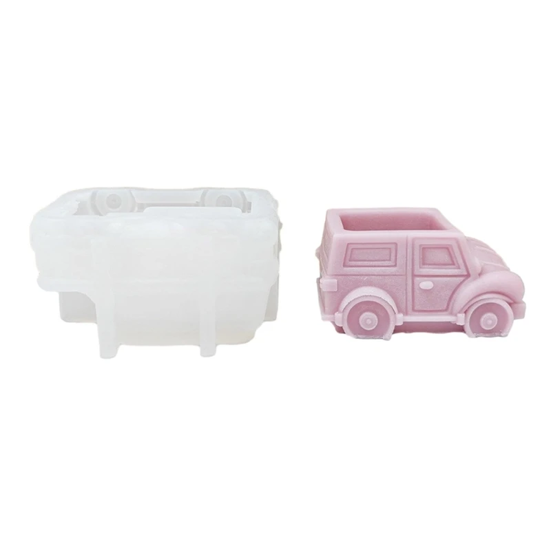 

Vintage Car Mold Flower Pots Ashtray Pen Holder Silicone Mold DIY Gypsum Molds 517F