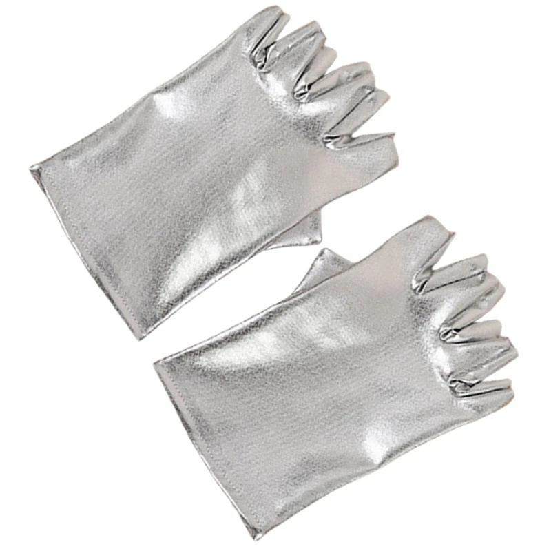 2025 New 2lots Stylish Half Finger Gloves Elegant Women's Leather Gloves Cosplay Mittens Halloween Party Accessories