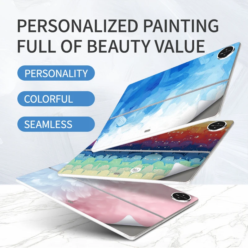 Painted sticker For Huawei MatePad Edge floating keyboard tablet skin film 2-in-1 shell Sticker Protective Cover Keyboard Cover