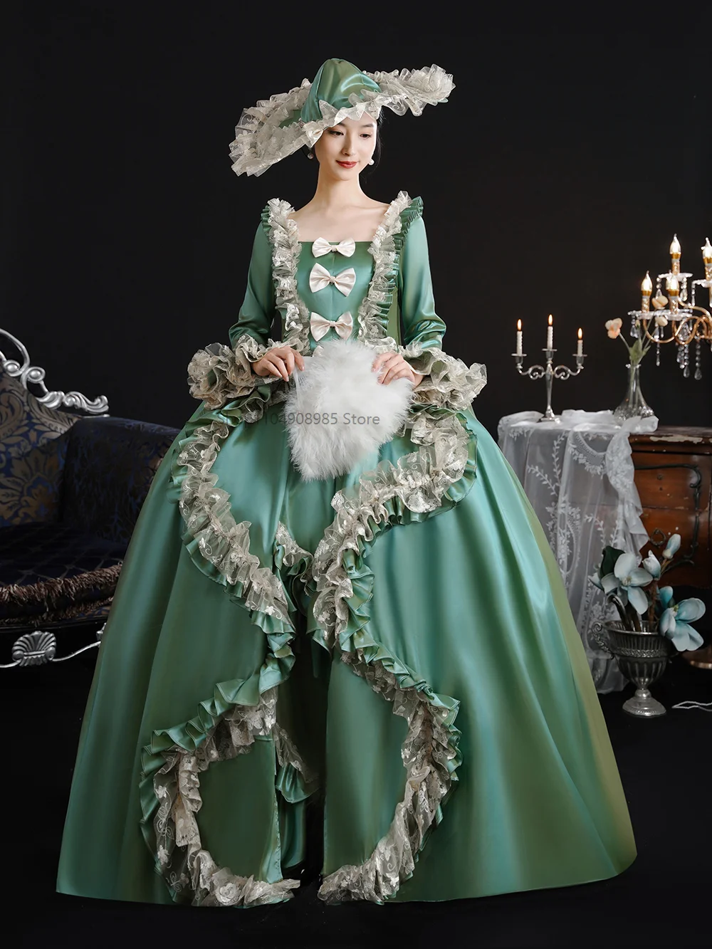 

Renaissance Costume Women Victorian Marie Antoinette Masquerade Party Dress Theater Costume 2025