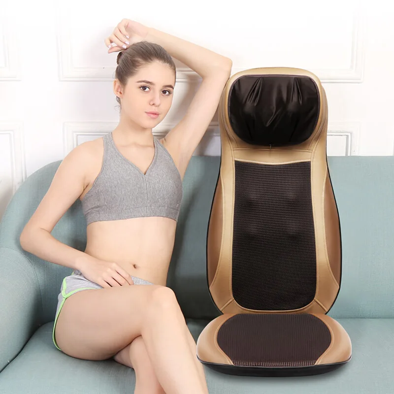 Electric Massage Seat Cushion, Full Body Multi-purpose Massager for Neck & Back, Home and Vehicle Available