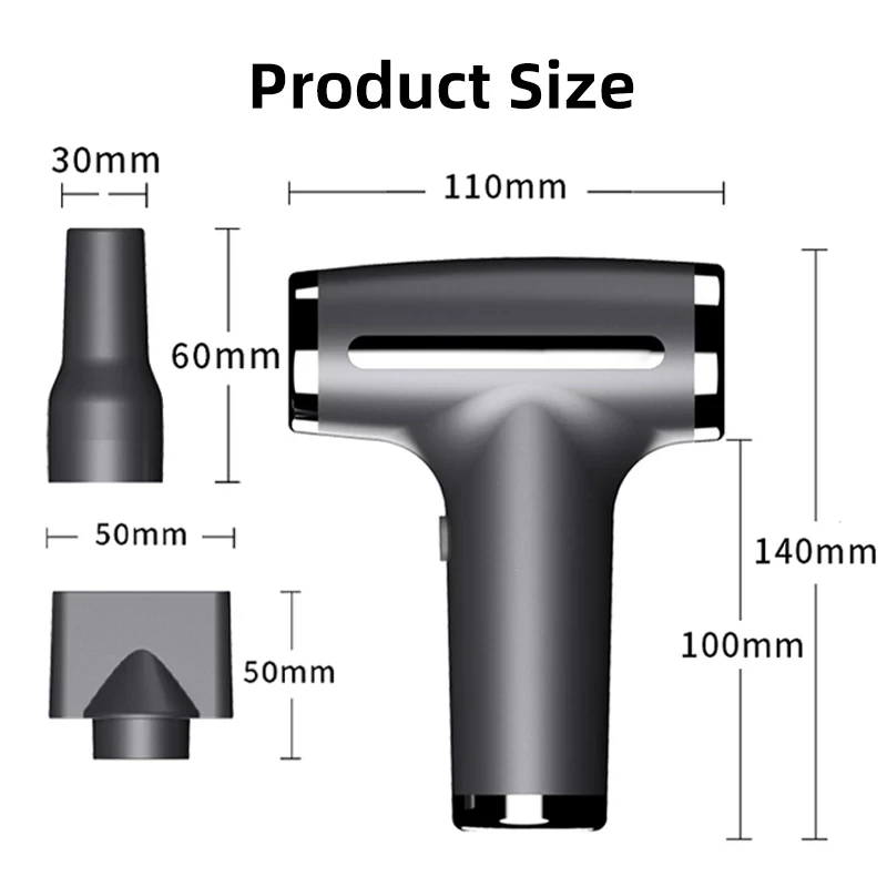 مجفف شعر متعدد الوظائف USB لاسلكي ، عالي الطاقة ، تنظيف سريع للرياح ، نفخ الغبار ، مجفف النفخ ، منزلي ، خارجي #5