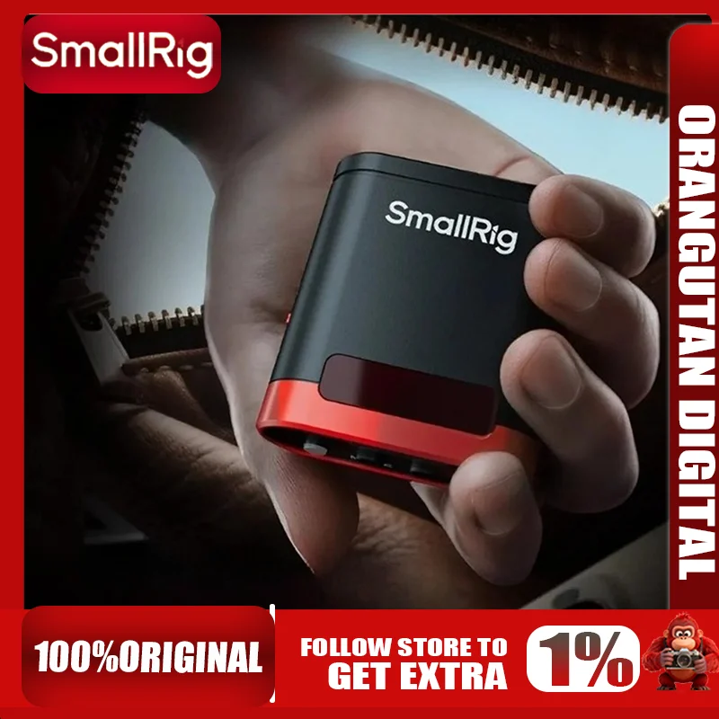 فلاش SmallRig RS20 Mini Speedlite/وحدة فلاش بحجم الجيب/تقدم 8 توقفات و22 مستوىًا من تعديل الضوء على شاشة OLED/5374