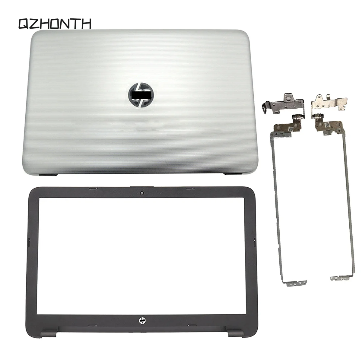 

New LCD Back Cover / Front Bezel / Hinges For HP 15AY 15-AY 15-BA Silver 854987-001