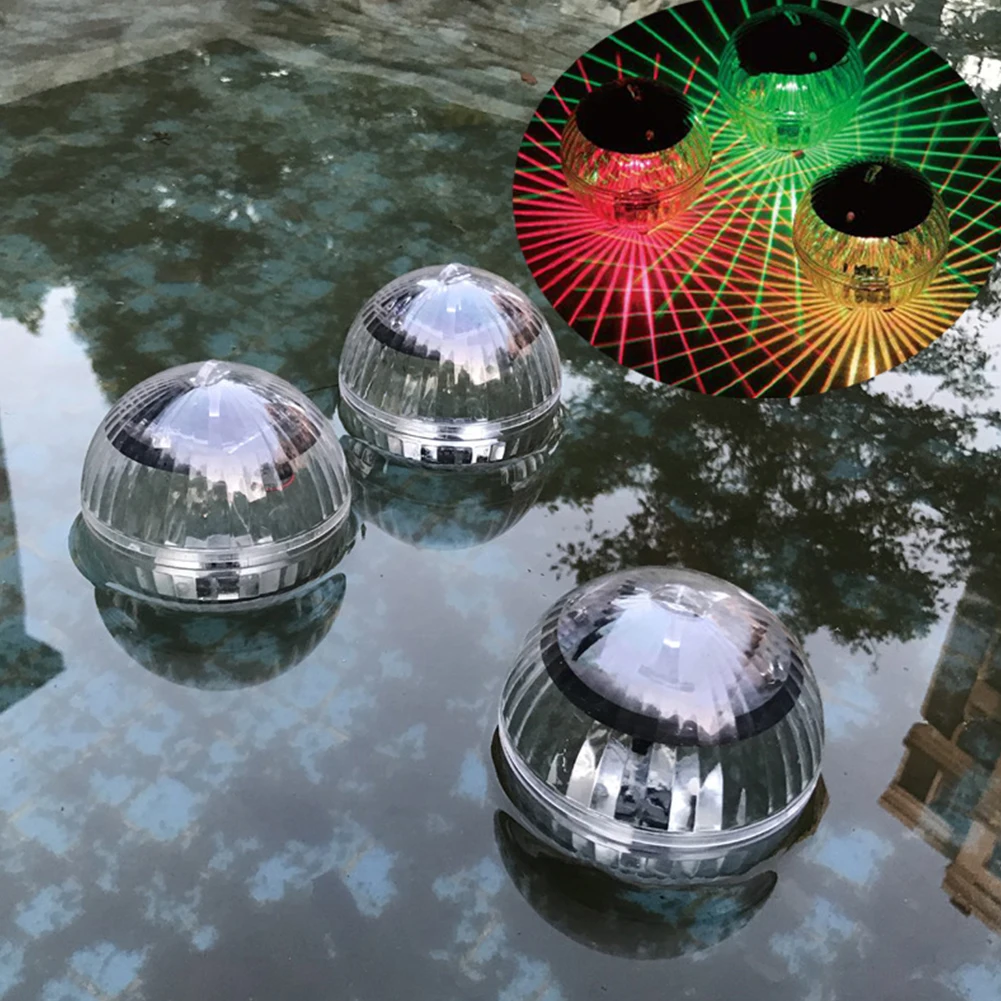 Led Solar Floating Lamp Swimming Pool Ball Solar Powered Pond Drift Waterproof Color Changing Decoration Light