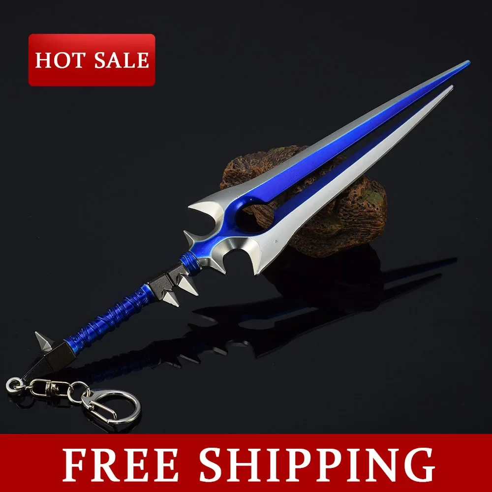 22 СМ Периферия World of Warcraft Thunderfury Blessed Blade of the Windseeker Цельнометаллический орнамент Prince Thund Reklam Sword Boy Toy