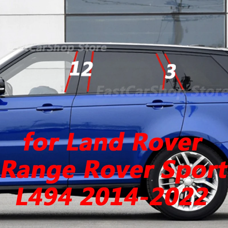 

For Land Rover Range Rover Sport L494 Car Middle Column PC Window Trim Decoration B C Pillar Strip Protective Cover 2014-2022