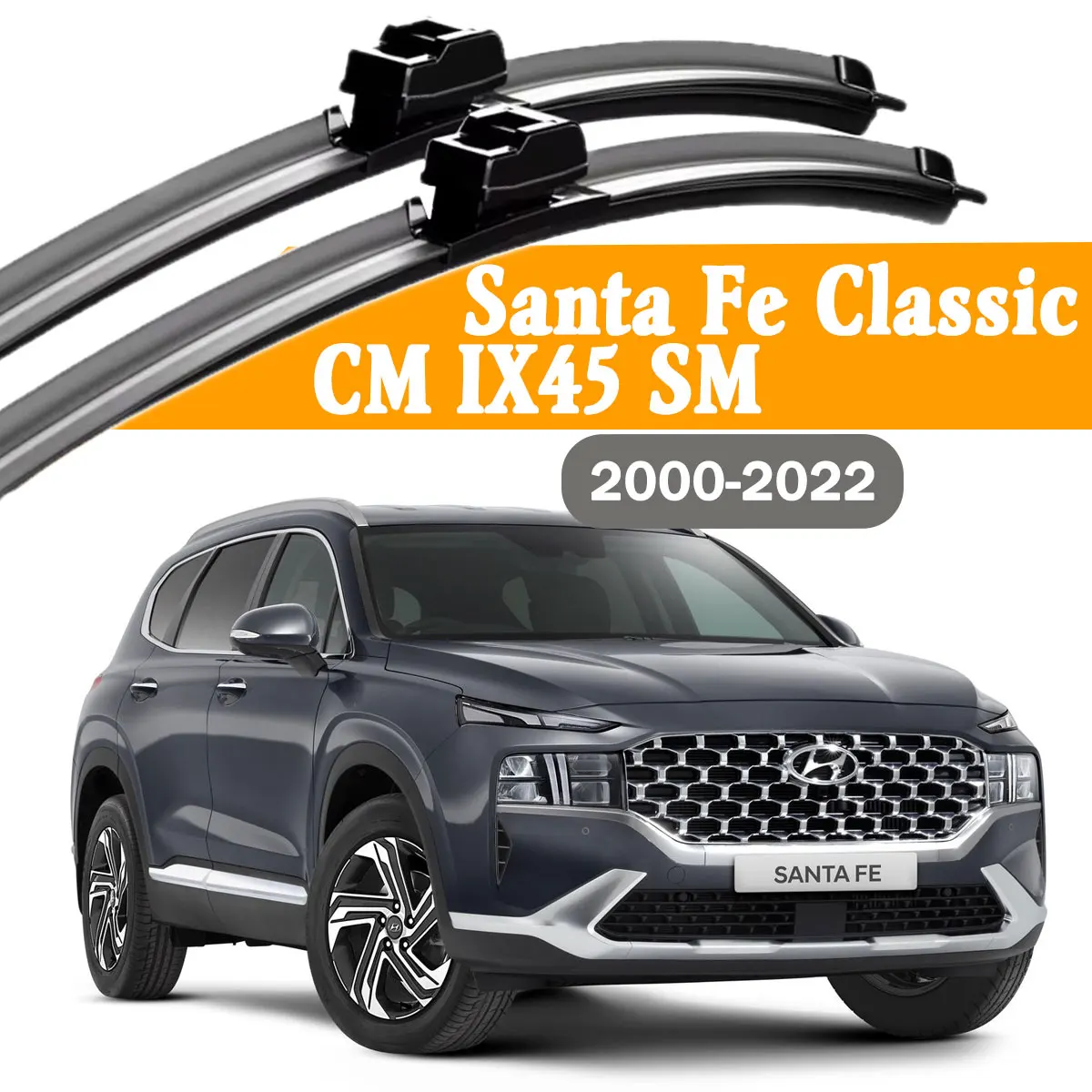 

2 шт. щетки стеклоочистителя для лобового стекла Hyundai Santa Fe Classic CM IX45 SM 2000-2022, аксессуары для окон автомобиля