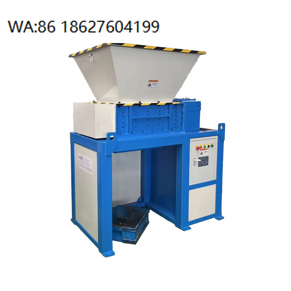 EB600 Single Shaft Shredder designed for recycling centers and factories, metal plastic waste stable shredding unit