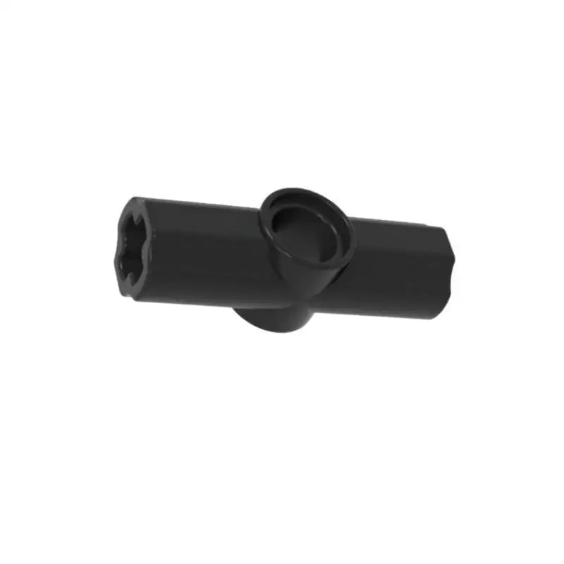 80Pcs Black 2 Hole Cross Axle Connector Building Brick Part 32034 42134 High Precision Block For DIY MOC Building Projects
