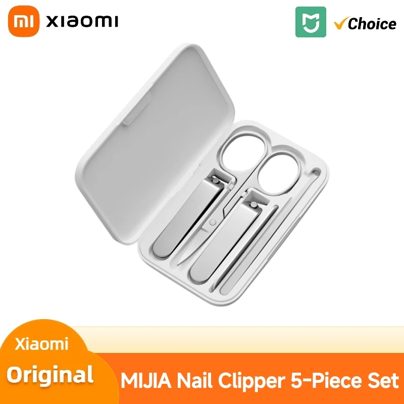 5 in 1 Xiaomi Mijia Nail Clippers Tool Set Pedicure Care Clipper Earpick Nail File Professional Beauty Tools Nail Cutter Trimmer