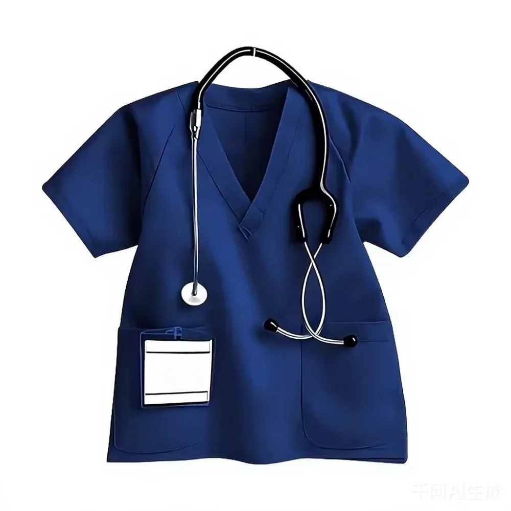 Fashion Acrylic Nurse Uniform Keychain Worker Keychain with Stethoscope 2D Flat Tag Pendant Car Keychain Gift for Nurses Doctors