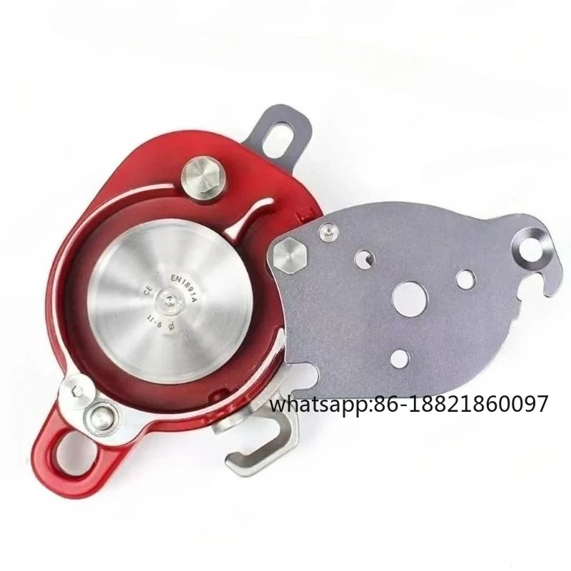 

Multi functional pulley type electric elevator descent device and self-locking electric elevator