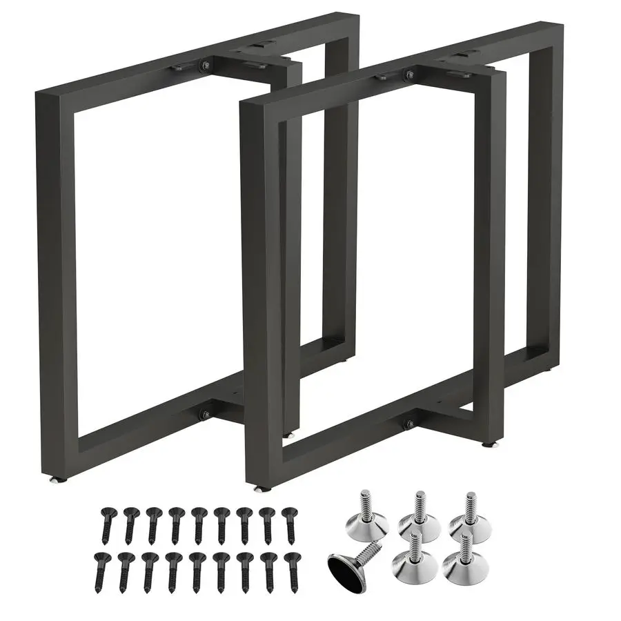 

Metal Table Legs 28x 35 Heavy Duty TShape Desk Legs Industrial Furniture Legs for Dinning, Computer, Office Table 2PcsBlack