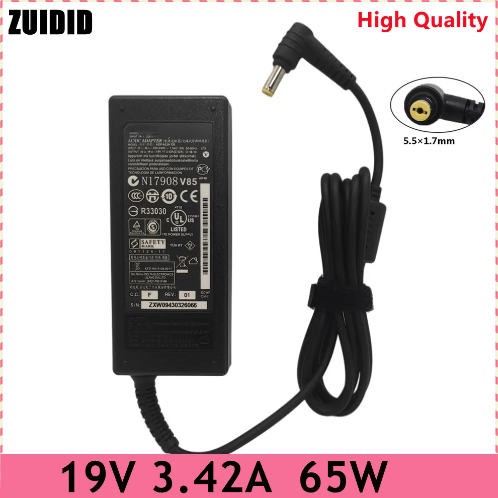 19V 3.42A 65W 5.5X1.7Mm AC Adapter Dành Cho Laptop Acer Aspire 5315 5630 5735 5920 5535 5738 6920 7520 Sinh Laptop