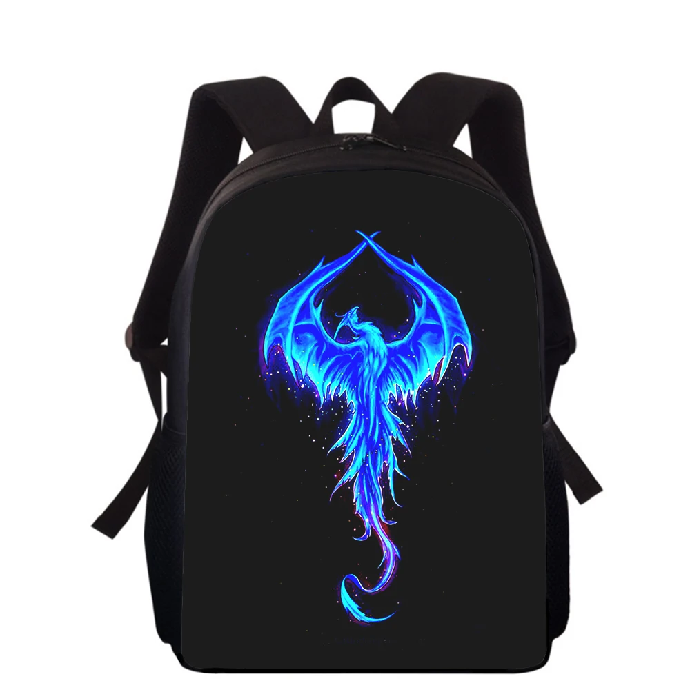 Mochila con estampado 3D Art Beast Phoenix Sunbird para niños, mochilas escolares de primaria para niños y niñas, mochilas para libros escolares para estudiantes, 15"