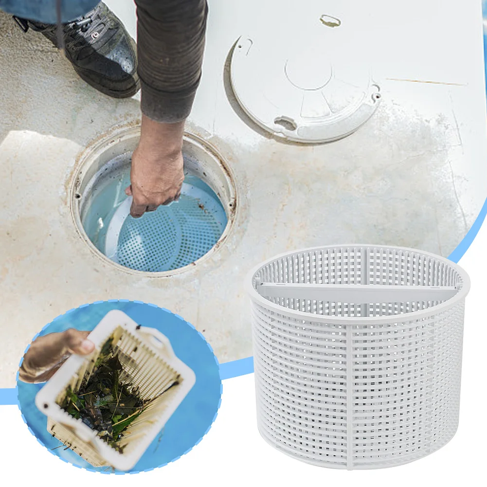 ハンドル付きスキマーバスケット 地上プール清掃用 スキマーフィルターバスケット Hayward SPX1082 プールスキマーバスケット用